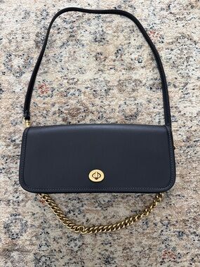 Coach Dinky Black Leather Shoulder Bag